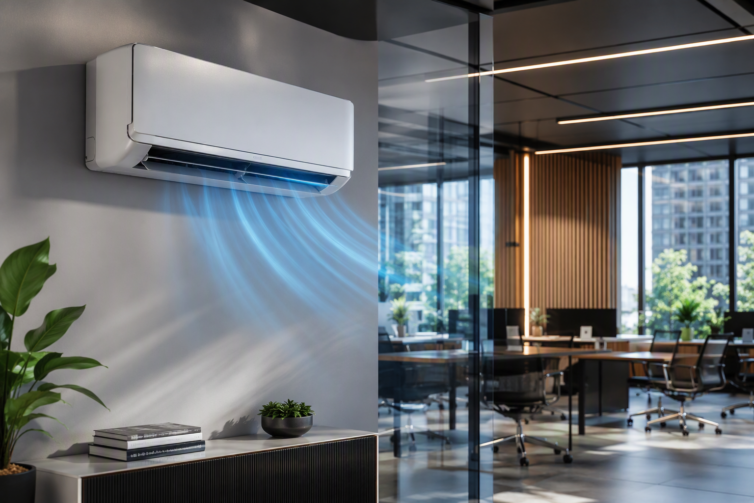 Installation professionnelle de climatisation